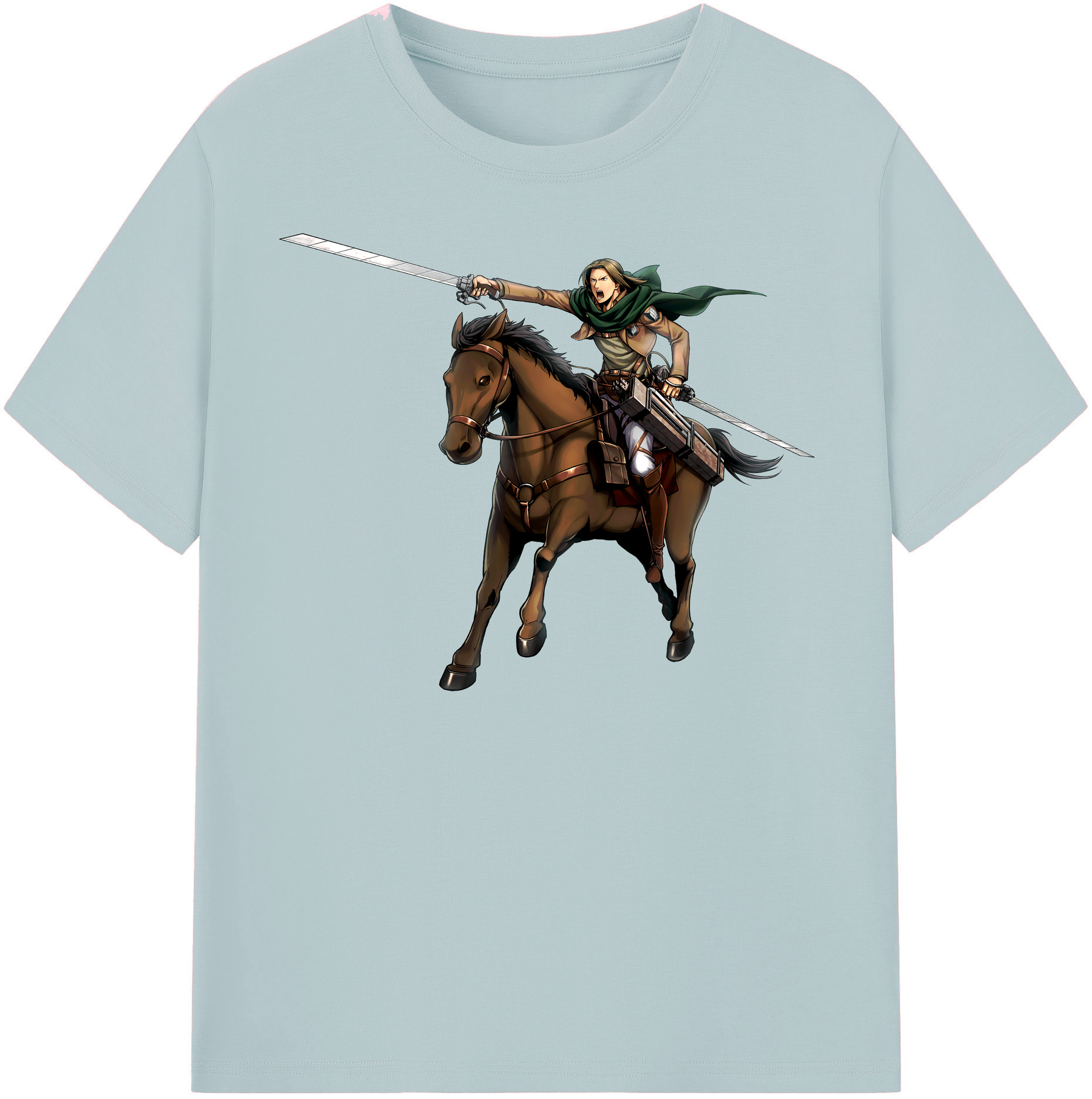（画像用） 進撃の巨人 Attack on Titan 綿100％半袖Tシャツ（フロントプリント）